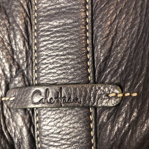 Cole Haan big steel blue hobo. - Picture 9 of 13